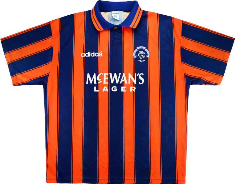 Camisa retro Adidas Rangers FC 1993 1994 II jogador